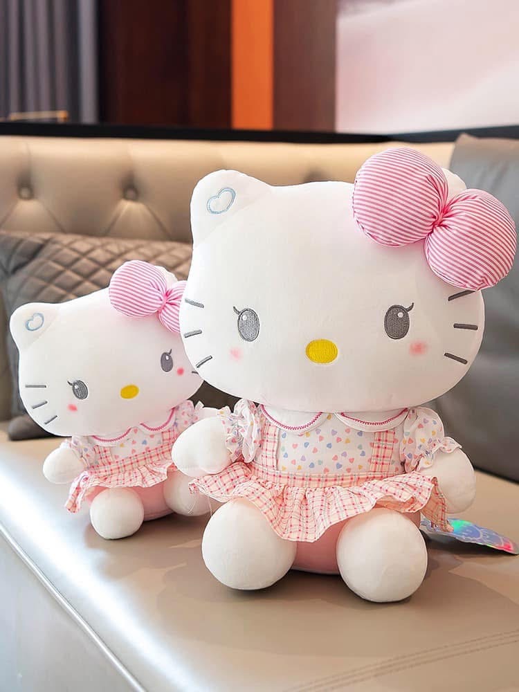 Kitty váy kẻ hồng